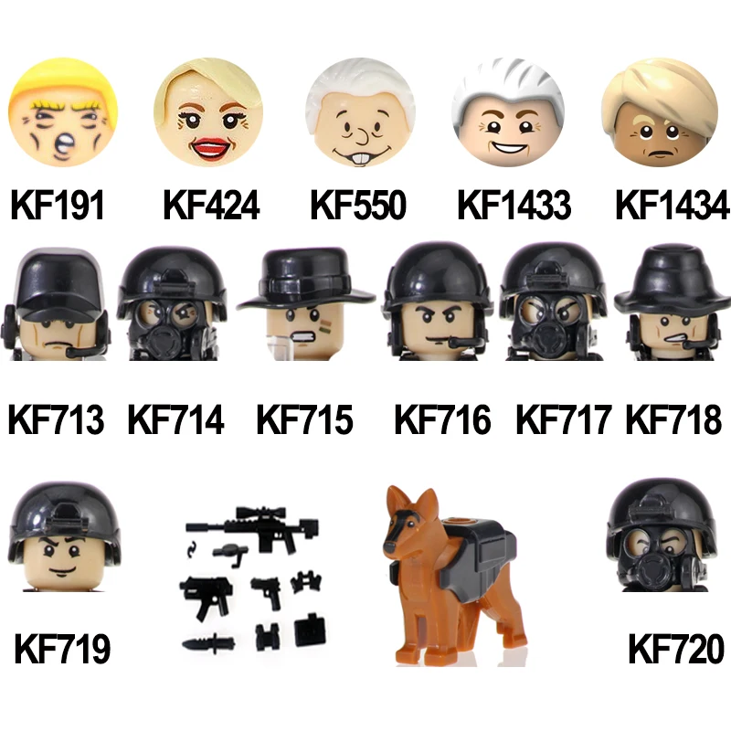 KF6067 KF6127 Building Blocks Famous People President Policeman Army Black Interpol Plice Dogs Figures Toys For Children
KF6067 KF6127 Building Blocks Famous People President Policeman Army Black Interpol Plice Dogs Figures Toys For Children