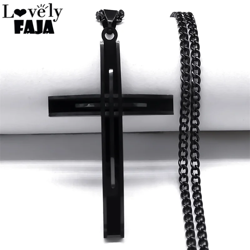 Hip Hop Kpop Biker Men's Cross Chain Necklace Christian Cross Pendant Stainless Steel Religious Amulet Necklaces Jewelry Gifts
Hip Hop Kpop Biker Men's Cross Chain Necklace Christian Cross Pendant Stainless Steel Religious Amulet Necklaces Jewelry Gifts