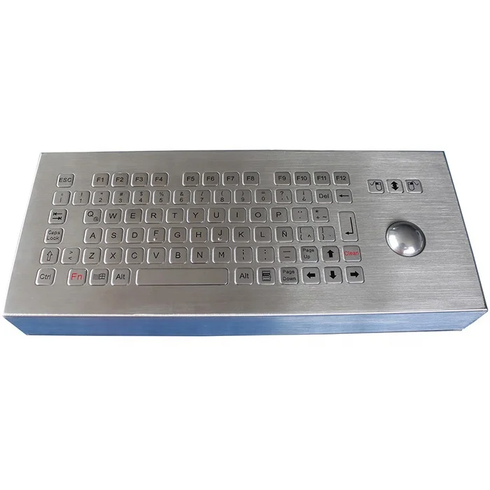 IP68 Industrial Keyboard With Trackball FN Keys Desk Top Version
IP68 Industrial Keyboard With Trackball FN Keys Desk Top Version