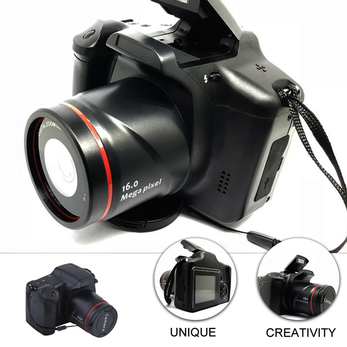 Digital Camera Portable 16x Zoom Video Camcorder Photography Telephoto Camera Cameras
Digital Camera Portable 16x Zoom Video Camcorder Photography Telephoto Camera Cameras