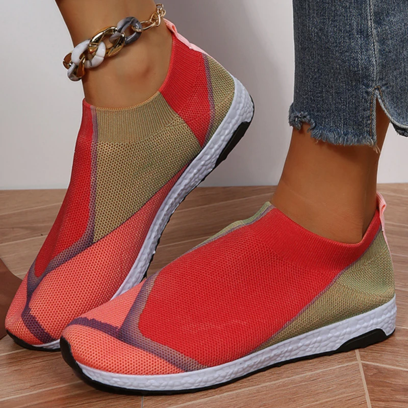 Womens Sneakers Fashion Colorblock Large Size Thick Bottom Loafers Mesh Breathable Slip on Casual Walking Flats Chaussure Femme
Womens Sneakers Fashion Colorblock Large Size Thick Bottom Loafers Mesh Breathable Slip on Casual Walking Flats Chaussure Femme