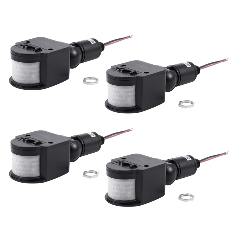 4X Outdoor 12V DC Automatic Infrared PIR Motion Sensor Switch For LED Light, Black
4X Outdoor 12V DC Automatic Infrared PIR Motion Sensor Switch For LED Light, Black