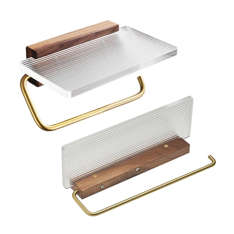 Wall Mounted Toilet Paper Roll Holder Acrylic Double/Single Roll Tissue Holder with Tray Towel Rack Bathroom Accessories
Wall Mounted Toilet Paper Roll Holder Acrylic Double/Single Roll Tissue Holder with Tray Towel Rack Bathroom Accessories