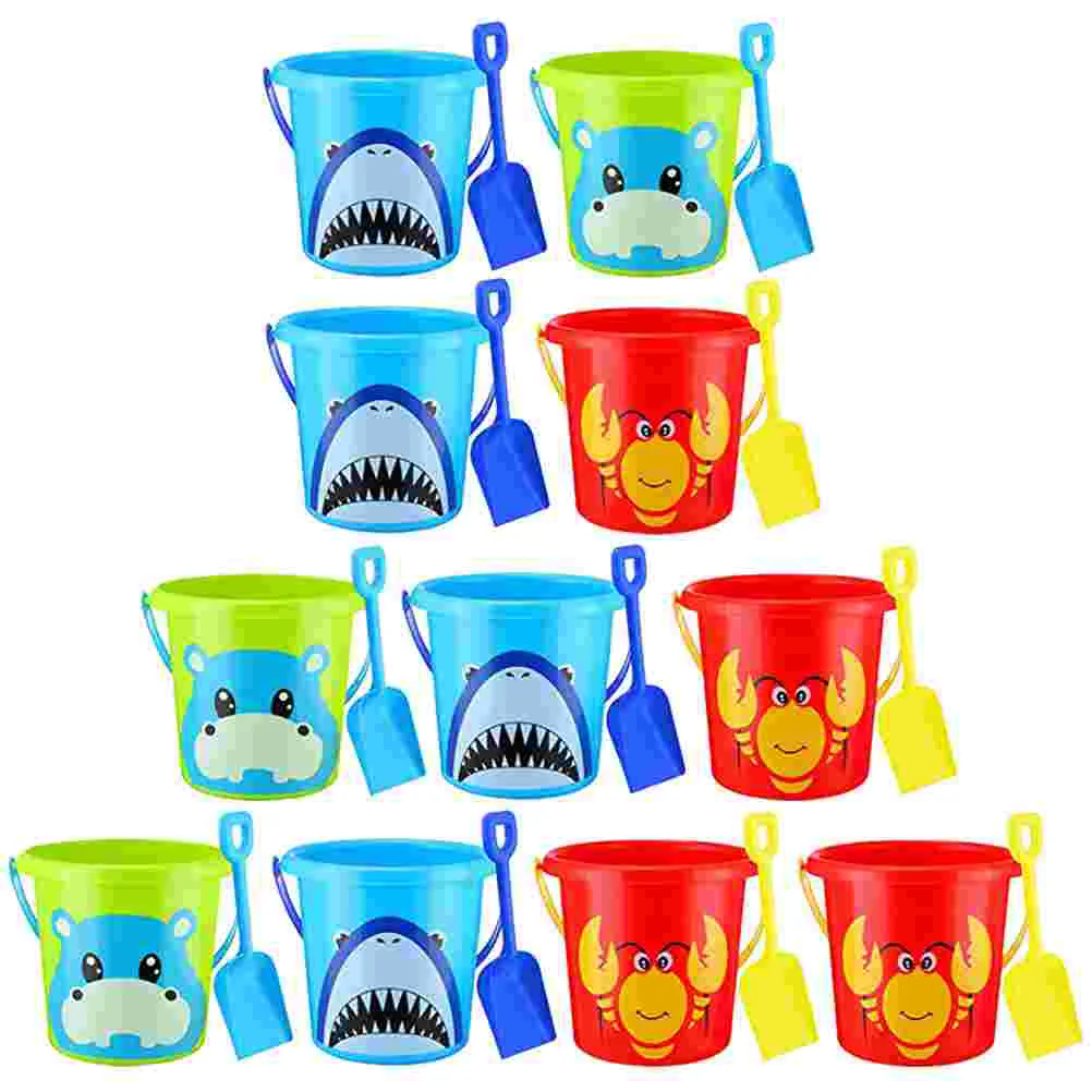 12 Sets Sand Buckets and Shovels Cartoon Pattern Beach Bucket Sand Pail Beach Toys
12 Sets Sand Buckets and Shovels Cartoon Pattern Beach Bucket Sand Pail Beach Toys