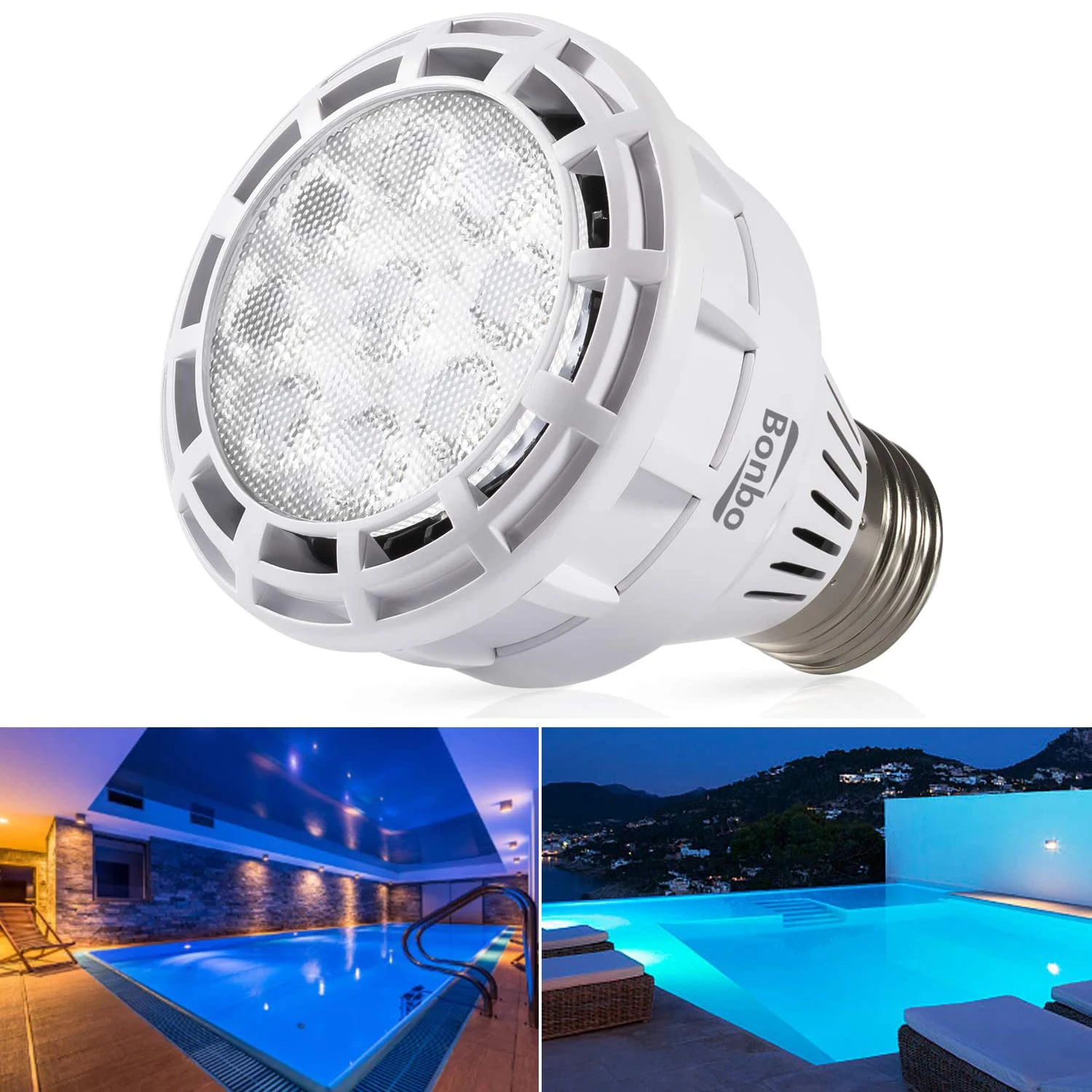Chuang Qian 120V 25W LED Spa Light Bulb 6000k Daylight White LED Pool E26 Base 300-400W for Pentair Hayward Underwater Light
Chuang Qian 120V 25W LED Spa Light Bulb 6000k Daylight White LED Pool E26 Base 300-400W for Pentair Hayward Underwater Light