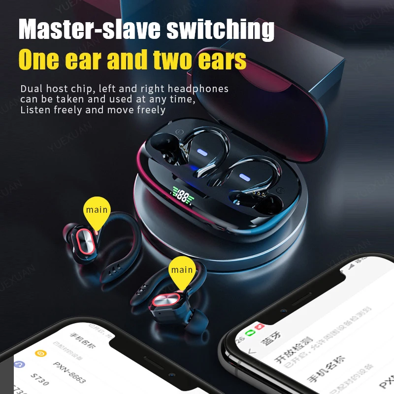 INMAS Wireless Touch Bluetooth Headset Tws5.0 Earphone Stereo Waterproof Sports Headset Supports Most Bluetooth Devices
INMAS Wireless Touch Bluetooth Headset Tws5.0 Earphone Stereo Waterproof Sports Headset Supports Most Bluetooth Devices