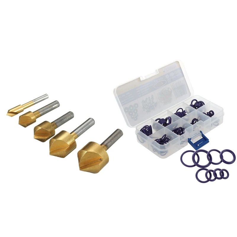 1 Set 5 Pcs Tlg HSS Countersink Counterbore Countersinks Wood Metal 6-19Mm 90 Degree Individual Flute Inserts & 1 Set 145 Pcs 8
1 Set 5 Pcs Tlg HSS Countersink Counterbore Countersinks Wood Metal 6-19Mm 90 Degree Individual Flute Inserts & 1 Set 145 Pcs 8