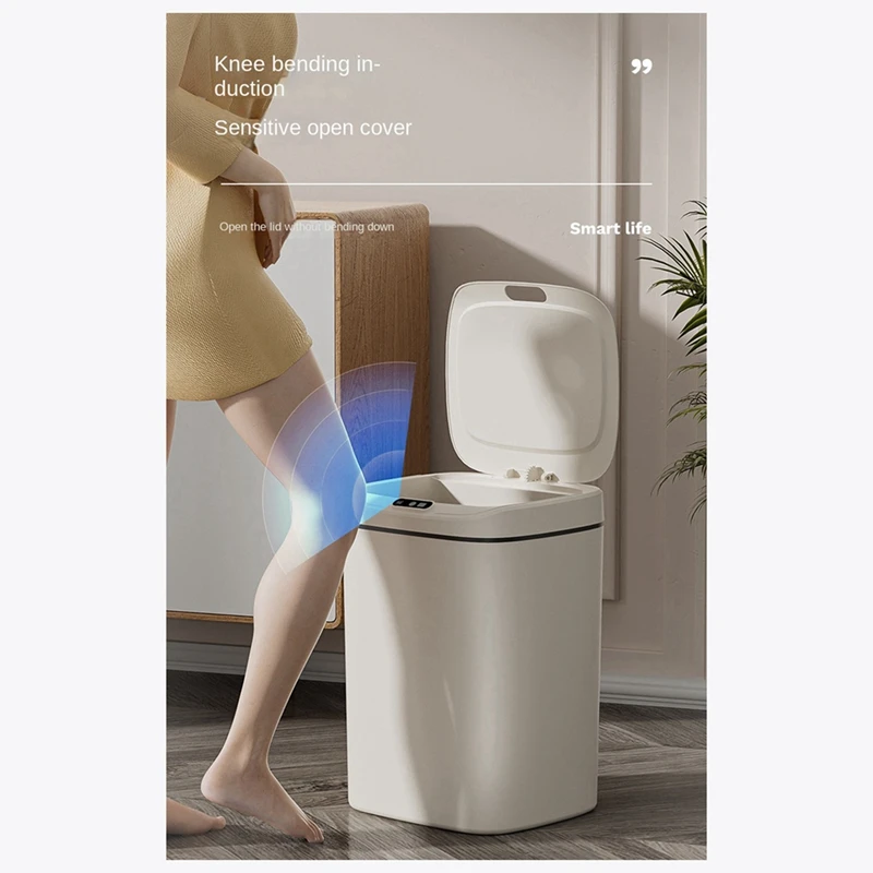 16L Automatic Intelligent Induction Trash Can Plastic+PP Multi-Functional Electric Touch Storage Bucket Practical
16L Automatic Intelligent Induction Trash Can Plastic+PP Multi-Functional Electric Touch Storage Bucket Practical