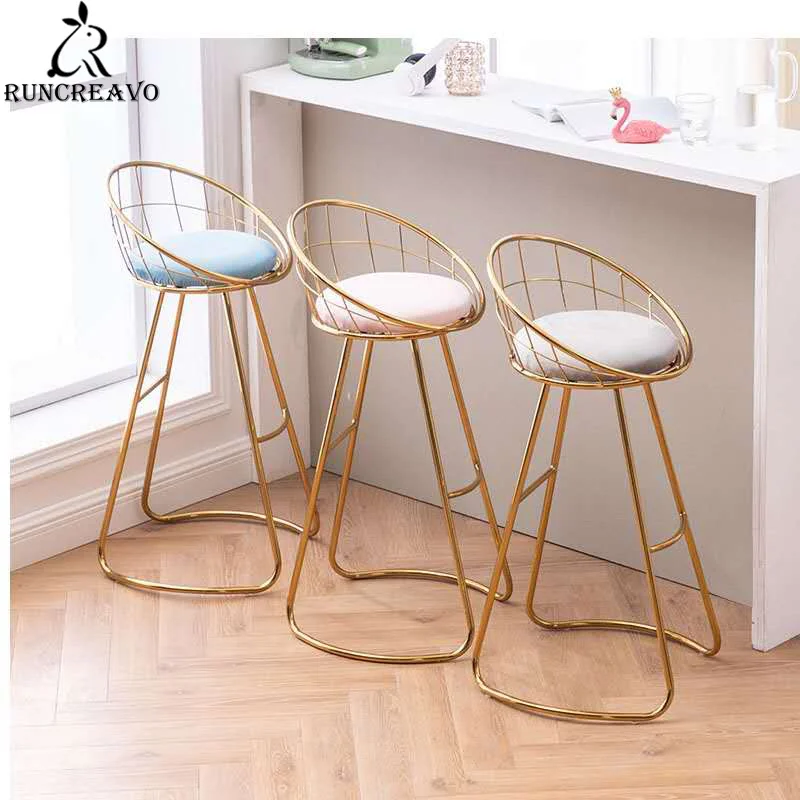 Bar Stool Modern Wrought Iron Household Furniture Simple High Stool Nordic Backrest Chair Makeup Ins Soft Bag Dressing Chair
Bar Stool Modern Wrought Iron Household Furniture Simple High Stool Nordic Backrest Chair Makeup Ins Soft Bag Dressing Chair