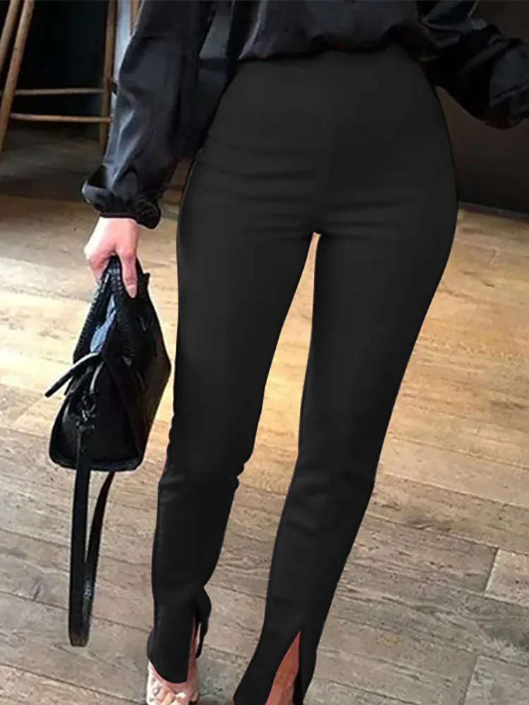 Casual Bodycon Spilt Pantalones Oversized ZANZEA OL Maxi Pants Women Fashion Solid Skinny Trouser 2022 Spring High Waist Palazzo
Casual Bodycon Spilt Pantalones Oversized ZANZEA OL Maxi Pants Women Fashion Solid Skinny Trouser 2022 Spring High Waist Palazzo