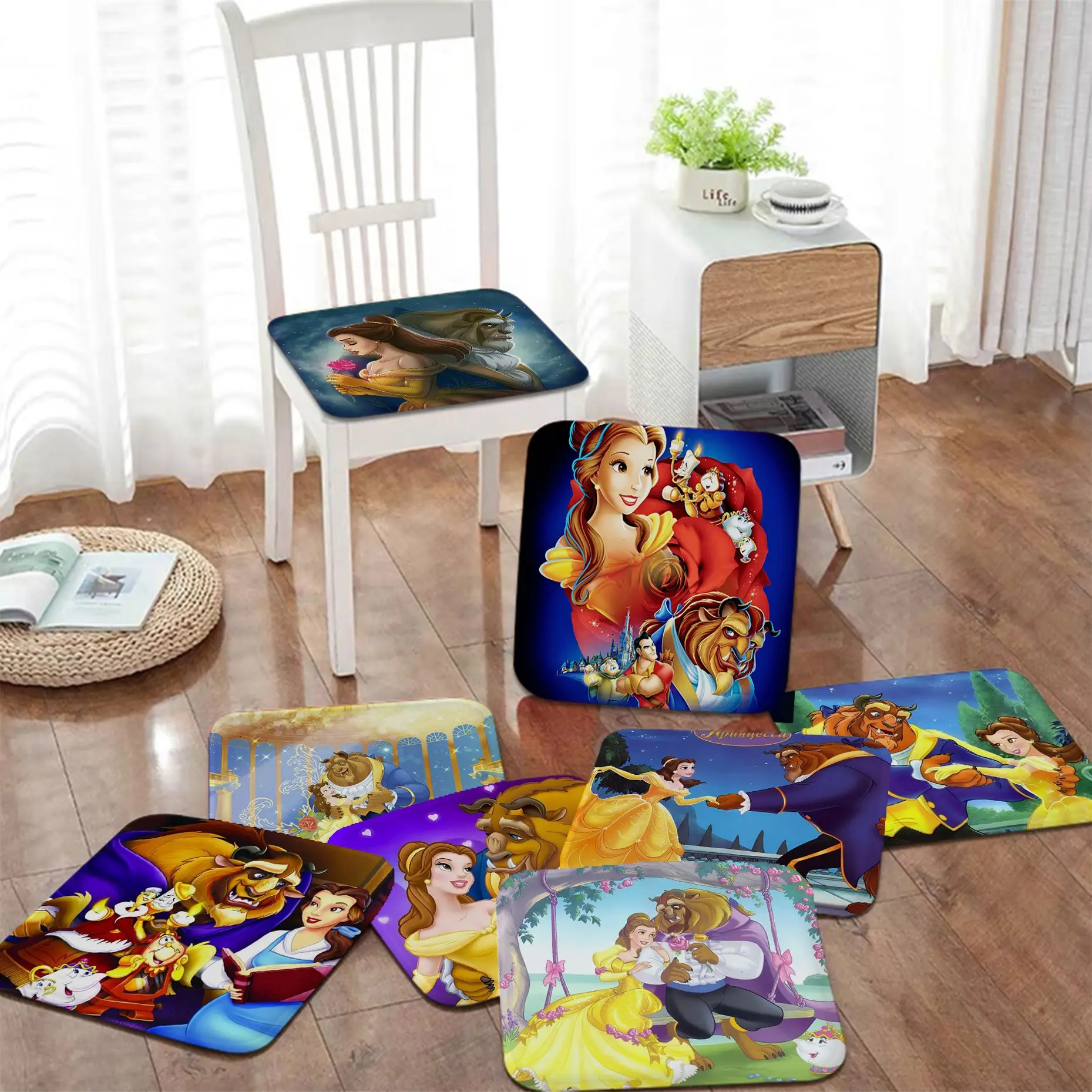 Disney Beauty And The Beast Art Seat Cushion Office Dining Stool Pad Sponge Sofa Mat Non-Slip Buttocks Pad
Disney Beauty And The Beast Art Seat Cushion Office Dining Stool Pad Sponge Sofa Mat Non-Slip Buttocks Pad