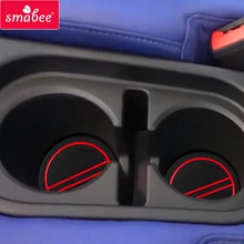 Smabee Gate Slot Cup Pad for Hyundai Casper 2021 2022 Anti-Slip Door Groove Mat Non-Slip Mats Interior Accessories Coaster