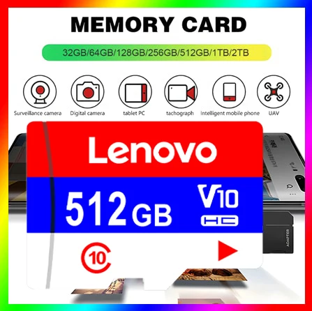 2023 Top Lenovo Original Micro Mini SD TF Flash Card A2 V30 512G 1TB 2TB Fast-Speed Memory Card For Games 4K Camera Smartphone
2023 Top Lenovo Original Micro Mini SD TF Flash Card A2 V30 512G 1TB 2TB Fast-Speed Memory Card For Games 4K Camera Smartphone