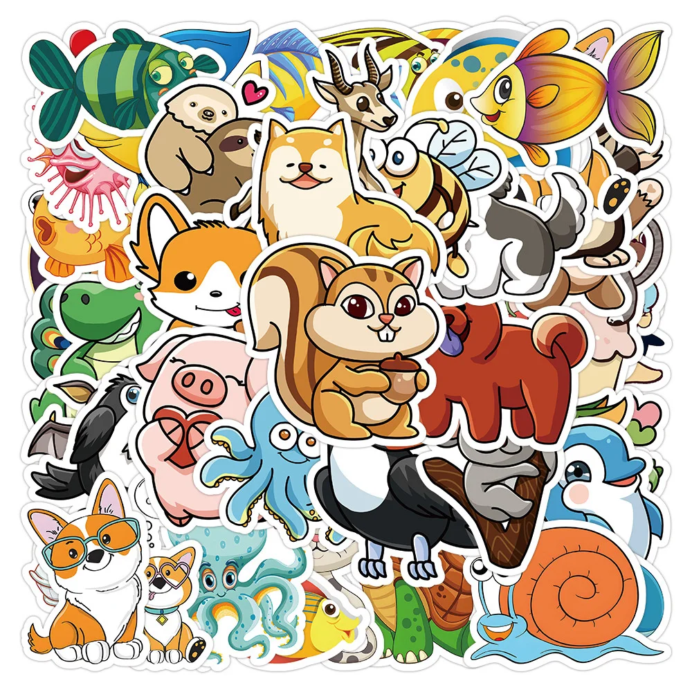 10/30/50PCS New DIY Cute Animal Stickers Cartoon Creative Anime Kids Desk Luggage Car Guitar Bed Decoration Waterproof Wholesale
10/30/50PCS New DIY Cute Animal Stickers Cartoon Creative Anime Kids Desk Luggage Car Guitar Bed Decoration Waterproof Wholesale