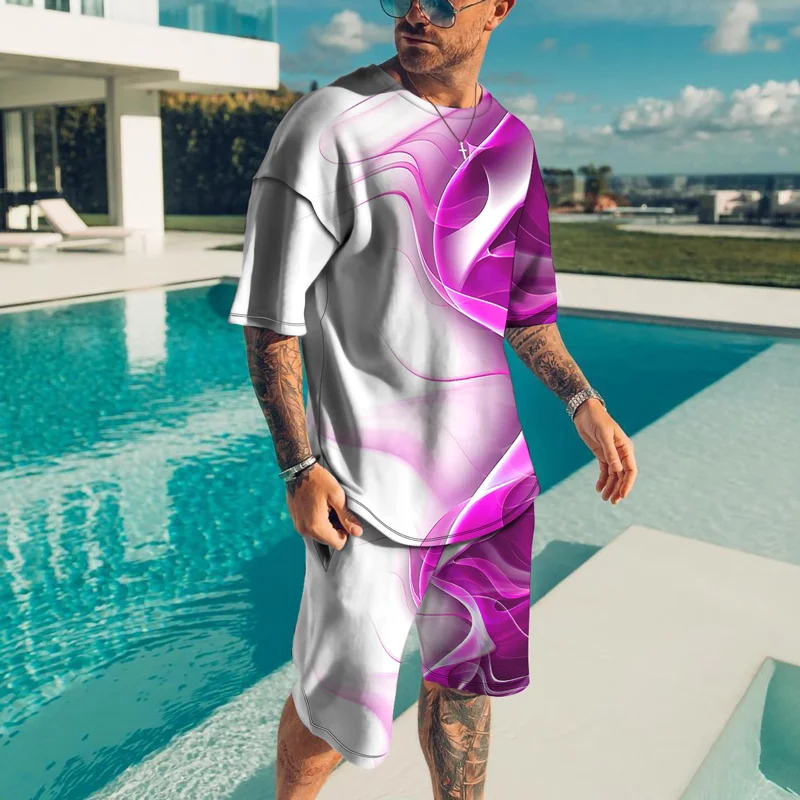 Мужской комплект из 2 предметов, футболка с коротким рукавом и 3D-принтом, спортивные пляжные шорты, одежда для улицы, лето 2022
Мужской комплект из 2 предметов, футболка с коротким рукавом и 3D-принтом, спортивные пляжные шорты, одежда для улицы, лето 2022