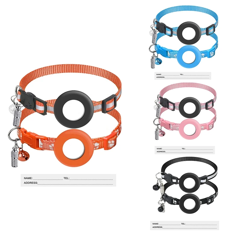 New 2 Pack For Airtag Cat Collar, Breakaway Cat Collars Holder, Adjustable Reflective Strap With Bell & ID Tag
New 2 Pack For Airtag Cat Collar, Breakaway Cat Collars Holder, Adjustable Reflective Strap With Bell & ID Tag