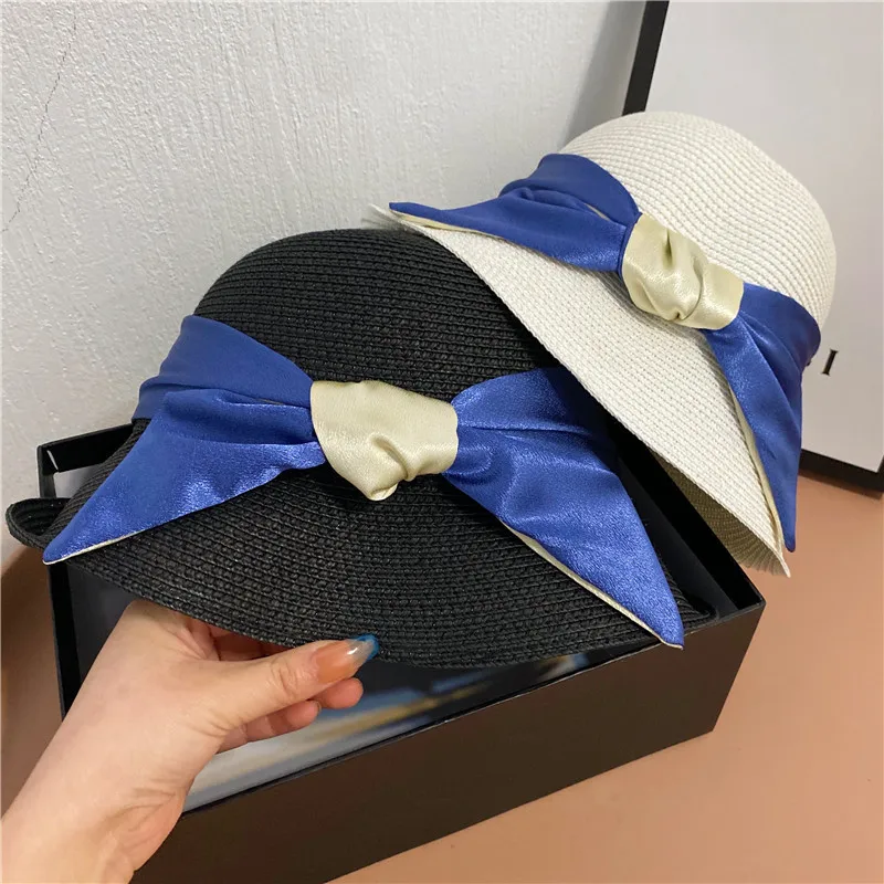 Big Straw Hat Female Han Guodong Door Temperament Contrast Color Bow Fisherman Hat Japanese Silk Decoration Is Prevented Bask In
Big Straw Hat Female Han Guodong Door Temperament Contrast Color Bow Fisherman Hat Japanese Silk Decoration Is Prevented Bask In