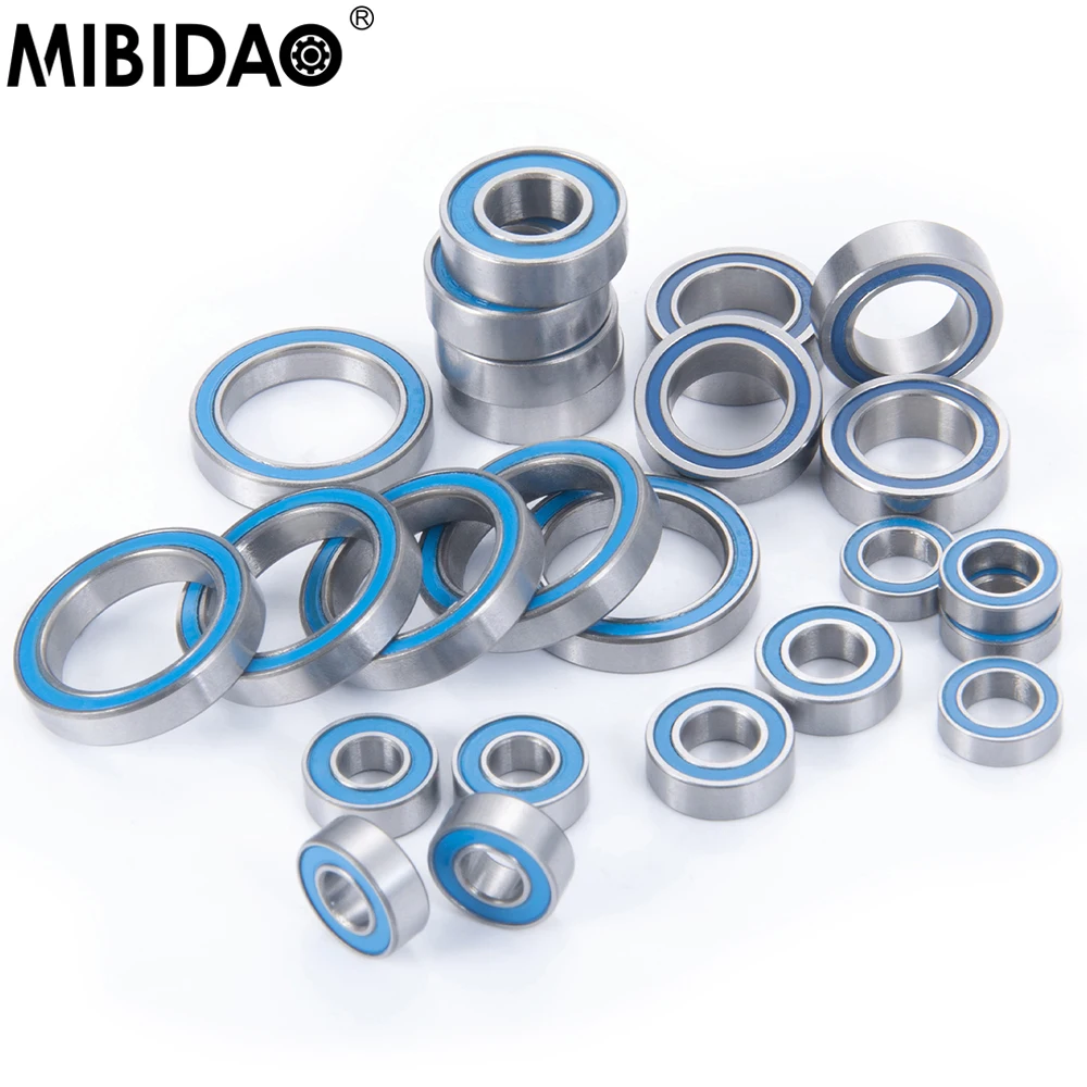 MIBIDAO 24Pcs/lot Complete Blue Ball Bearing Rubber Sealed For 1/8 Axial Yeti XL Kit RTR RC Crawler Car Parts
MIBIDAO 24Pcs/lot Complete Blue Ball Bearing Rubber Sealed For 1/8 Axial Yeti XL Kit RTR RC Crawler Car Parts
