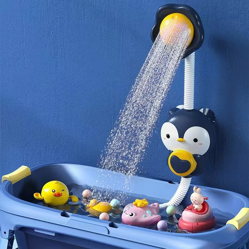 Penguin Electric Spray Water Squirt Sprinkler Baby Bath Toys Bathtub Shower Pool Bathroom Toy for Infants Babies Toddlers Gifts
Penguin Electric Spray Water Squirt Sprinkler Baby Bath Toys Bathtub Shower Pool Bathroom Toy for Infants Babies Toddlers Gifts