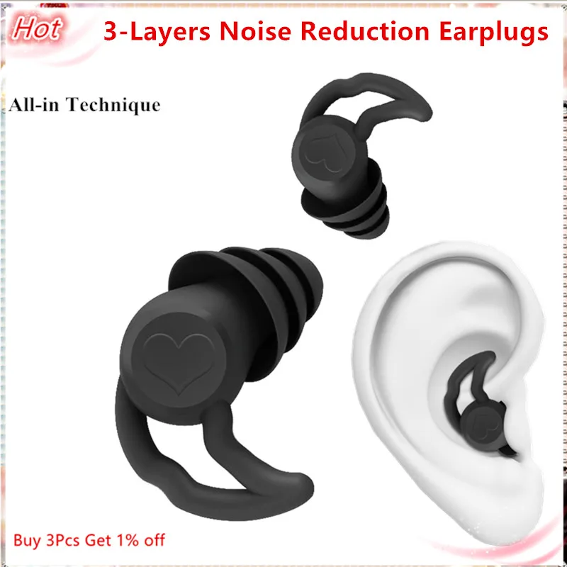 2Pcs 3-layers Sleeping Earplugs Reusable Silicone Noise Cancelling Earplugs Shark Fin Outlook Design for Student Adult
2Pcs 3-layers Sleeping Earplugs Reusable Silicone Noise Cancelling Earplugs Shark Fin Outlook Design for Student Adult