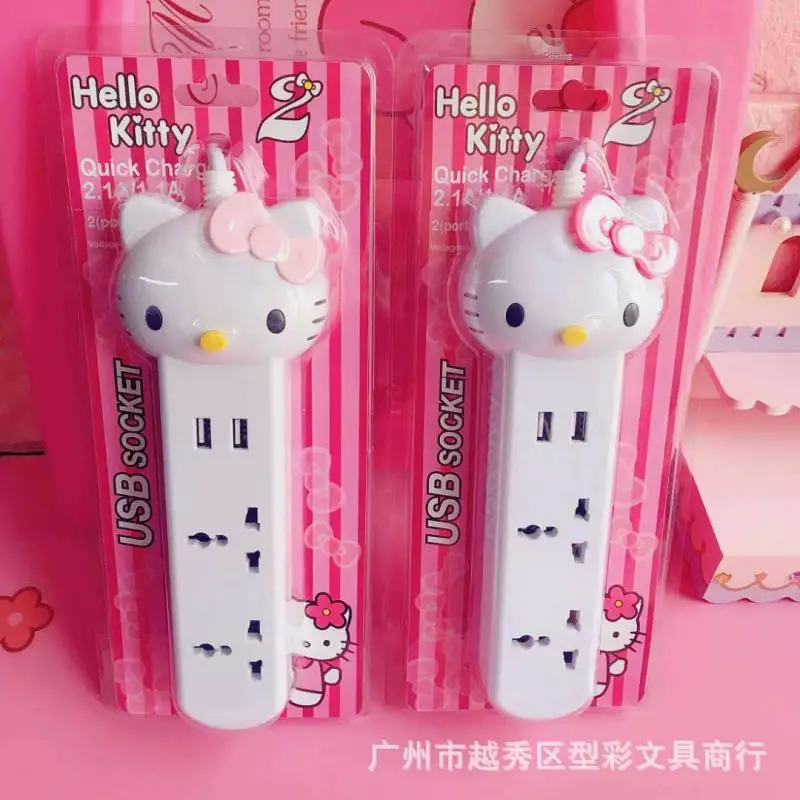 Kawaii Sanrioed Hello Kitty Милая мультяшная розетка питания с кабелем розетка Usb зарядное устройство отверстие Игрушки для девочек
Kawaii Sanrioed Hello Kitty Милая мультяшная розетка питания с кабелем розетка Usb зарядное устройство отверстие Игрушки для девочек