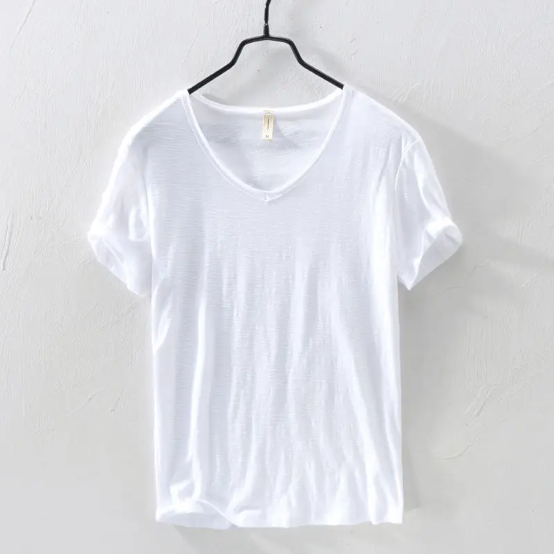 Icool Solid Color Men's V-neck T-shirt Summer T-shirt Ice Cotton Blood Repair Undershirt Half Sleeve Tees Tank Tops
Icool Solid Color Men's V-neck T-shirt Summer T-shirt Ice Cotton Blood Repair Undershirt Half Sleeve Tees Tank Tops