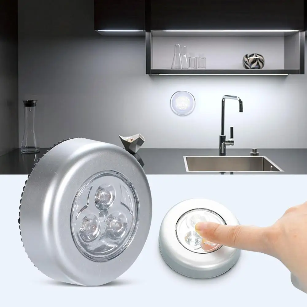 Led Wireless Night Light Battery-powered Stick-on Tap Touch Lamp, Bedroom Cordless Touch Light For Closets,Cabinets,Counters
Led Wireless Night Light Battery-powered Stick-on Tap Touch Lamp, Bedroom Cordless Touch Light For Closets,Cabinets,Counters