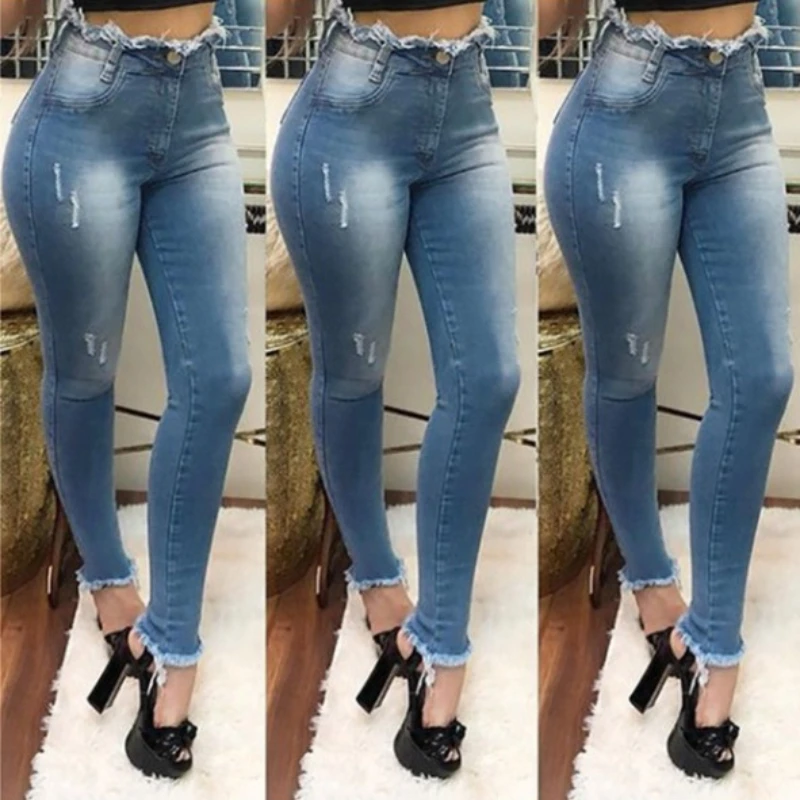 Women Jeans Streetwear Vintage Jeans Spring Summer Fashion Button Tassel Ripped Slim Fit Denim Pencil Pants Trousers for Women
Women Jeans Streetwear Vintage Jeans Spring Summer Fashion Button Tassel Ripped Slim Fit Denim Pencil Pants Trousers for Women