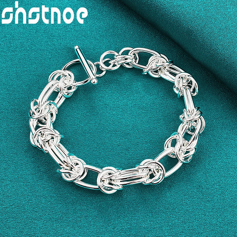 America Girl 925 Sterling Silver Charm Jewelry Full Circle Ring Link Chain Bracelets For Women Men Christmas Birthday Party Gift
America Girl 925 Sterling Silver Charm Jewelry Full Circle Ring Link Chain Bracelets For Women Men Christmas Birthday Party Gift