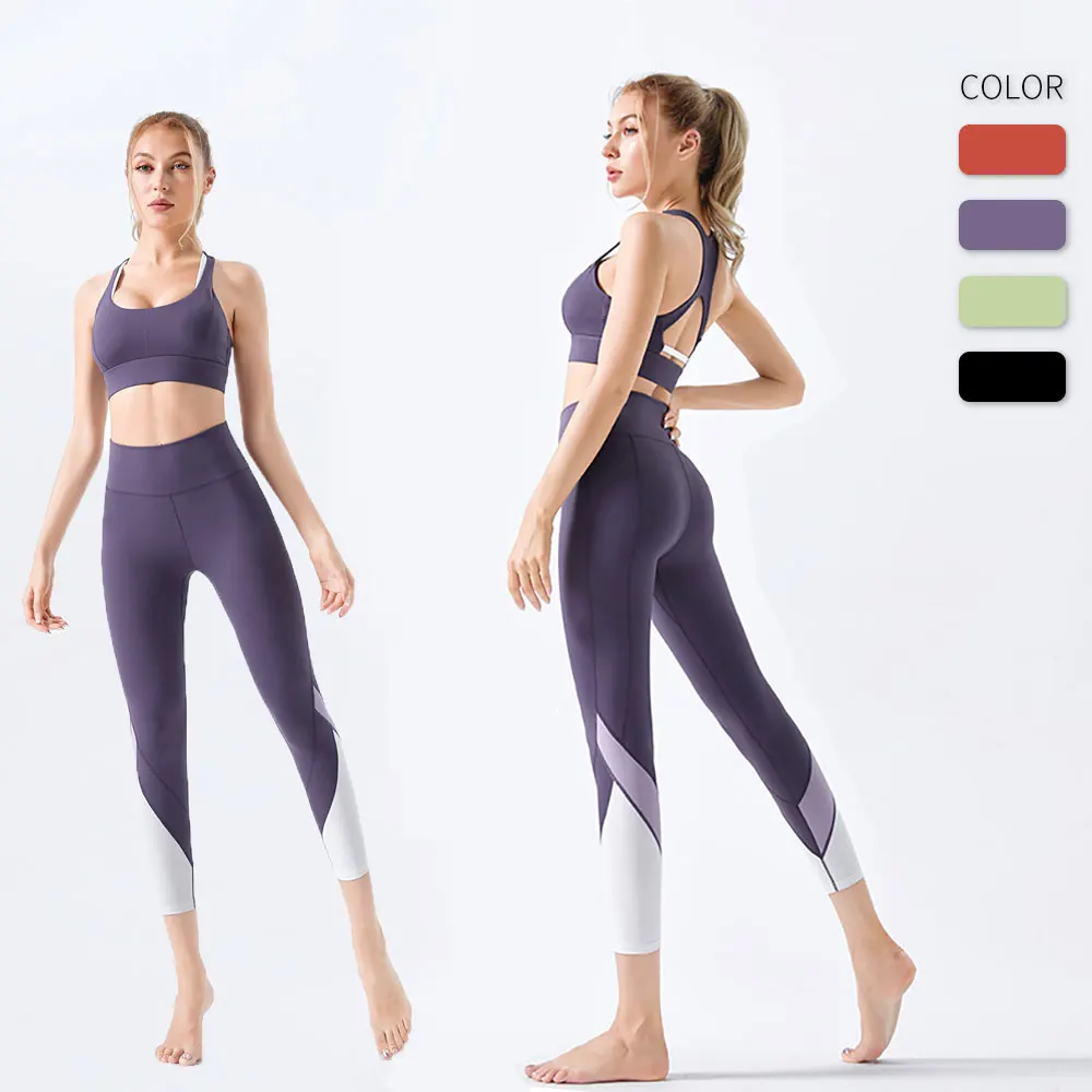 2022 Summer Yoga Sets 2pcs Women Fitness Gym Clothing Sportswear Female Sexy Workout Bra Patchwork Leggings Running Push Up Suit
2022 Summer Yoga Sets 2pcs Women Fitness Gym Clothing Sportswear Female Sexy Workout Bra Patchwork Leggings Running Push Up Suit