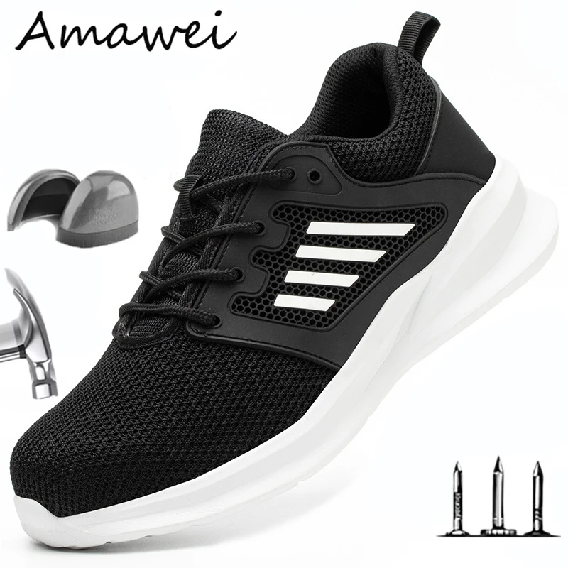 Amawei New Men Women Boots Breathable Work Boots Anti-smashing With Steel Toe Cap Indestructible Safety Shoes Work Shoes F101
Amawei New Men Women Boots Breathable Work Boots Anti-smashing With Steel Toe Cap Indestructible Safety Shoes Work Shoes F101