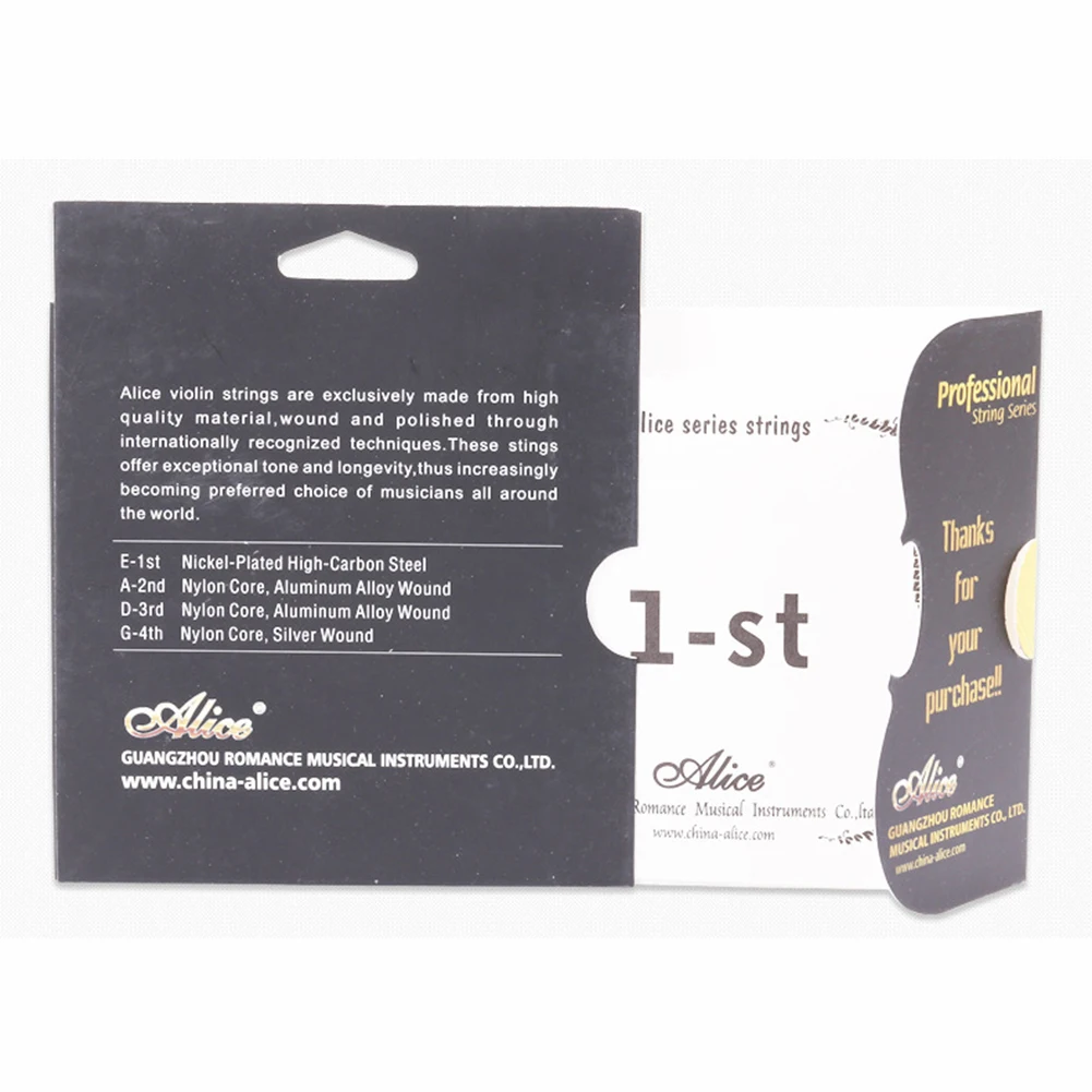Strings Violin Replace Parts Silver Winding Steel Core Al-Mg Winding For 4/4 3/4 1/2 1/4 1/8 Melodious Plated Steel
Strings Violin Replace Parts Silver Winding Steel Core Al-Mg Winding For 4/4 3/4 1/2 1/4 1/8 Melodious Plated Steel