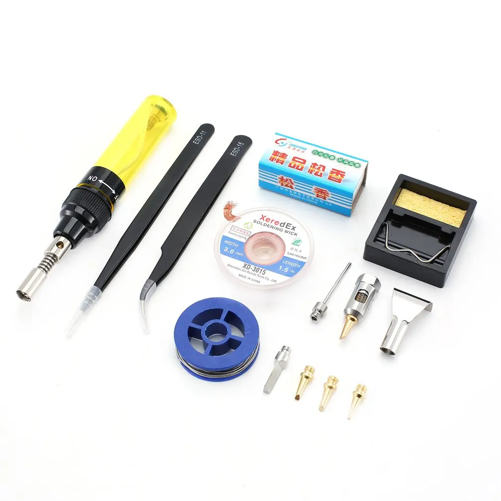 Набор газового паяльника 10 в 1, беспроводной портативный инструмент для нагрева, бутановый паяльник, Электрический выдувной ручка, комплект... 
Набор газового паяльника 10 в 1, беспроводной портативный инструмент для нагрева, бутановый паяльник, Электрический выдувной ручка, комплект...