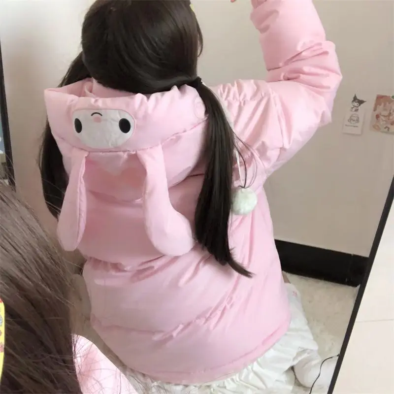 Kawaii/зимнее хлопковое пальто с рисунком санриоса, милое универсальное пальто с капюшоном Cinnamoroll, сохраняющее тепло, утолщенное, аниме, подарок для школьниц
Kawaii/зимнее хлопковое пальто с рисунком санриоса, милое универсальное пальто с капюшоном Cinnamoroll, сохраняющее тепло, утолщенное, аниме, подарок для школьниц