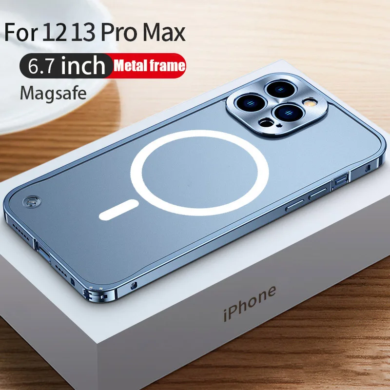 New magsafe High-end luxury Titanium alloy frame button lock for iPhone 13 Pro Max iphone 12 Mini Phone case Protection cover
New magsafe High-end luxury Titanium alloy frame button lock for iPhone 13 Pro Max iphone 12 Mini Phone case Protection cover