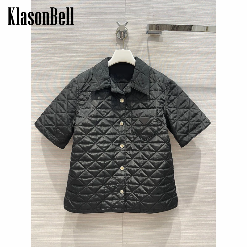9,2 KlasonBell, модная черная парка с коротким рукавом и рисунком ромбиками, Женская куртка
9,2 KlasonBell, модная черная парка с коротким рукавом и рисунком ромбиками, Женская куртка