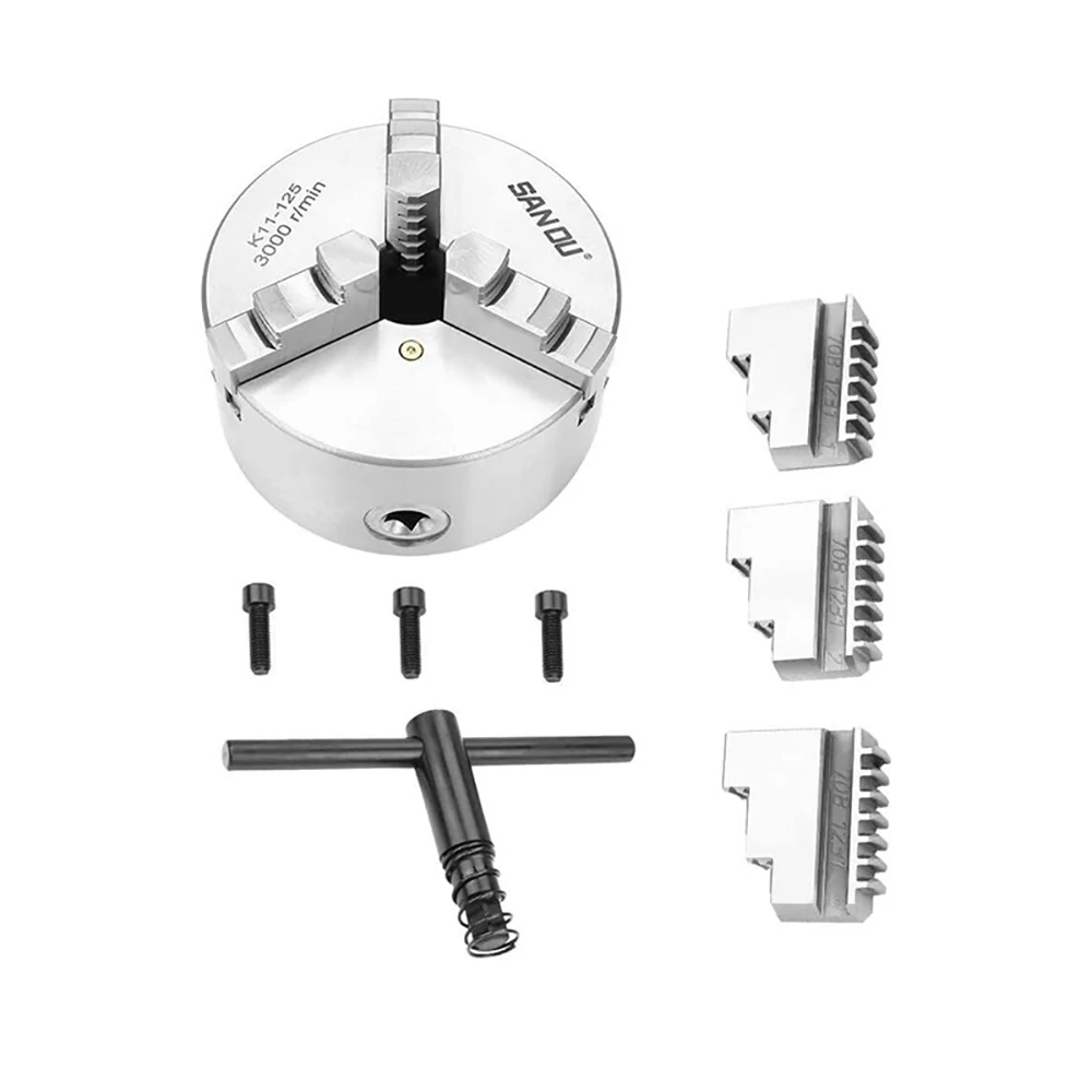 Three Jaw Self-Centering 125MM Chuck Lathe Chuck K11-125 Scroll Chuck 5'' Jaw Chuck With Harden Steel For Mini Lathe
Three Jaw Self-Centering 125MM Chuck Lathe Chuck K11-125 Scroll Chuck 5'' Jaw Chuck With Harden Steel For Mini Lathe