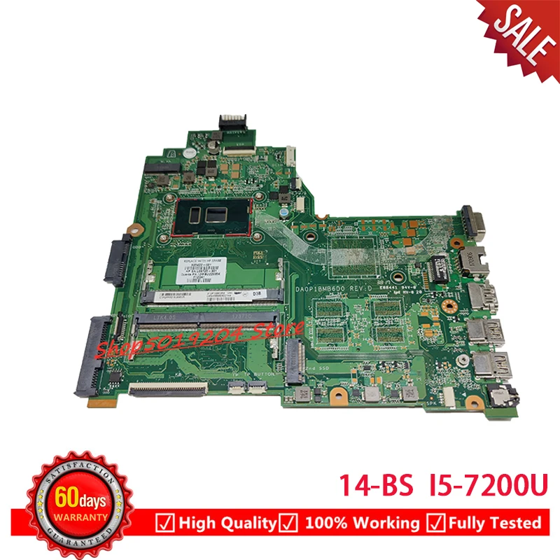 Материнская плата для ноутбука HP Pavilion 14-BS 240 G6 14-bs568TU 925422-601 925422-501 925422-001 DA0P1BMB6D0
Материнская плата для ноутбука HP Pavilion 14-BS 240 G6 14-bs568TU 925422-601 925422-501 925422-001 DA0P1BMB6D0