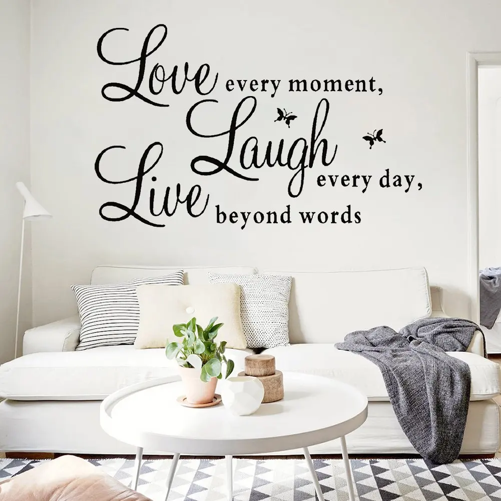 Live Love Every Moment Wall Sticker Wall Decals Lettering Art Words Stickers Home Decor Wedding Decoration Poster Laugh EveryDay
Live Love Every Moment Wall Sticker Wall Decals Lettering Art Words Stickers Home Decor Wedding Decoration Poster Laugh EveryDay