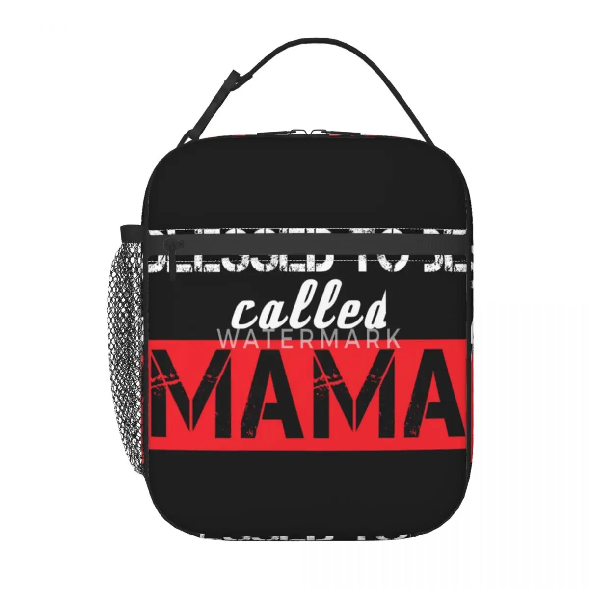

Blessed To Be Called MAMA Insulated Lunch Bag Trendy Oxford Cloth Office Customizable