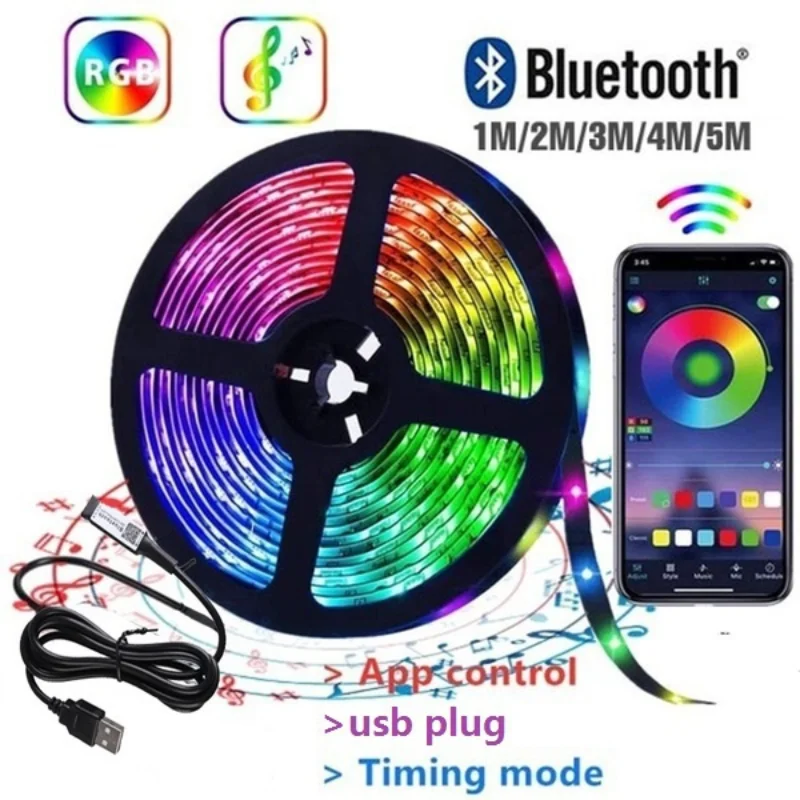 Smart Color Changing LED Strip Lights Bluetooth, App Control, LED Music Lights for Bedroom, Room, Kitchen, Party App Control
Smart Color Changing LED Strip Lights Bluetooth, App Control, LED Music Lights for Bedroom, Room, Kitchen, Party App Control