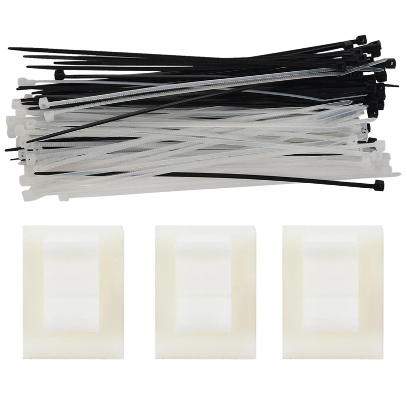 50 Pcs Cable Clips, Wire Clips With 3 Meters Self-Adhesive Adjustable Car Wires Holder Cable Clamps Cable Tie Holder & 100 Pcs 3
50 Pcs Cable Clips, Wire Clips With 3 Meters Self-Adhesive Adjustable Car Wires Holder Cable Clamps Cable Tie Holder & 100 Pcs 3