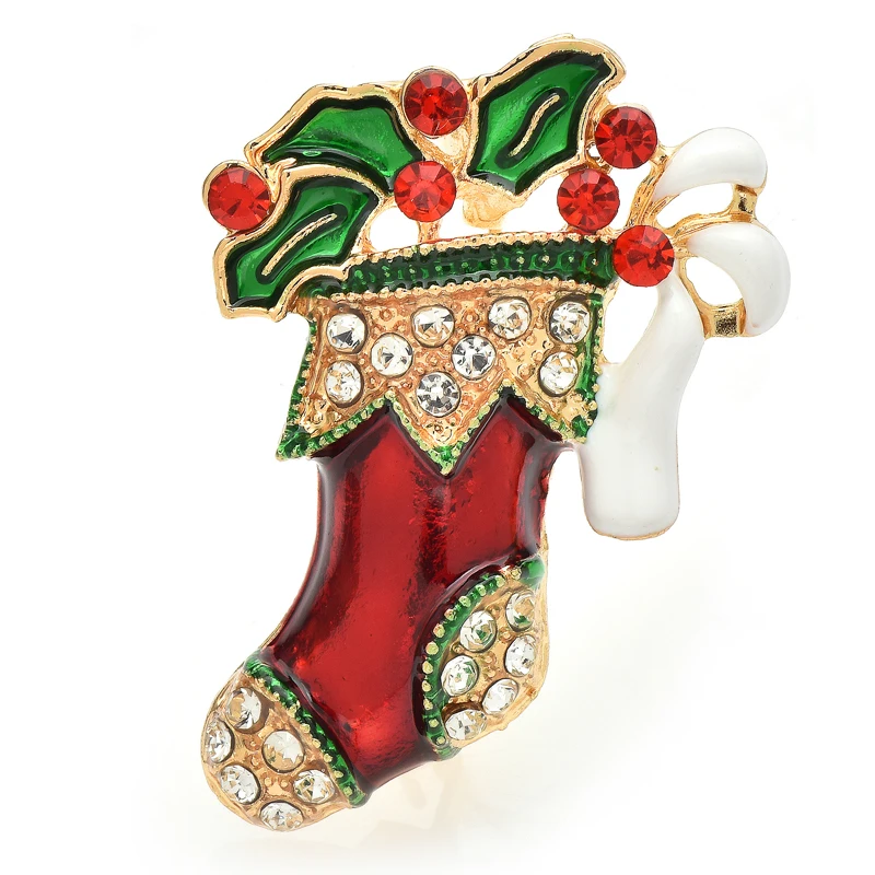 Wuli&baby Christmas Socks Brooches For Women Men Rhinestone Enamel New Year Brooch Pins Gifts
Wuli&baby Christmas Socks Brooches For Women Men Rhinestone Enamel New Year Brooch Pins Gifts