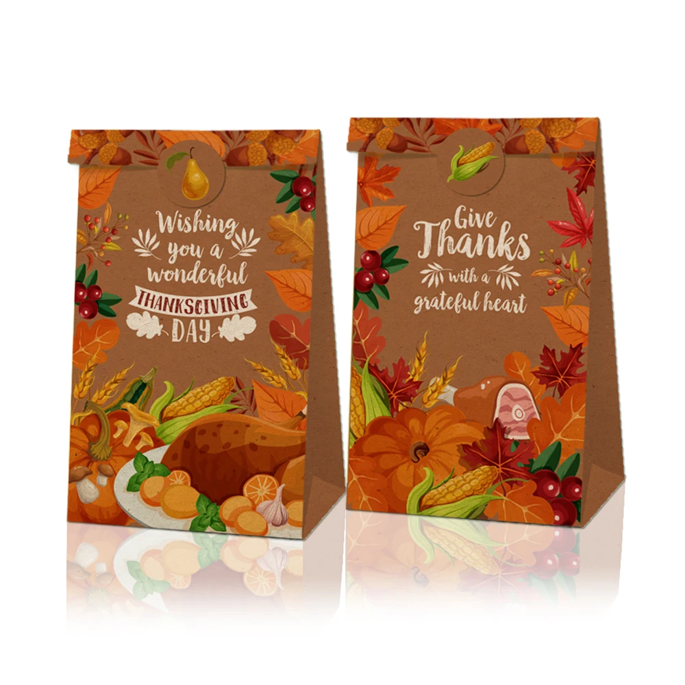 LB031 12pcs Thanksgiving Day Festival Birthday Party Gift Bags with Sticker Carnival Feast Party Cookies Biscuit Kraft Paper Bag
LB031 12pcs Thanksgiving Day Festival Birthday Party Gift Bags with Sticker Carnival Feast Party Cookies Biscuit Kraft Paper Bag