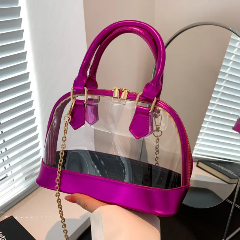 PVC Transparent handbags for women 2023 new summer fashion Shell bag Splicing chic party high quality luxury shoulder bag woman
PVC Transparent handbags for women 2023 new summer fashion Shell bag Splicing chic party high quality luxury shoulder bag woman