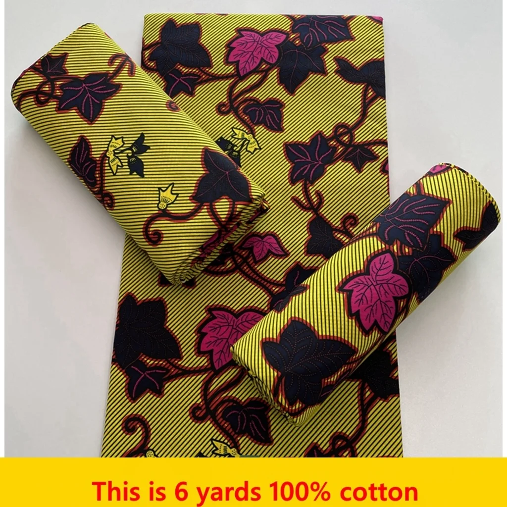 2022 New Hot Sale African tissue Wax Fabric Cotton Material Nigerian Ankara Block Print Batik High Quality Sewing Cloth 6 yards
2022 New Hot Sale African tissue Wax Fabric Cotton Material Nigerian Ankara Block Print Batik High Quality Sewing Cloth 6 yards