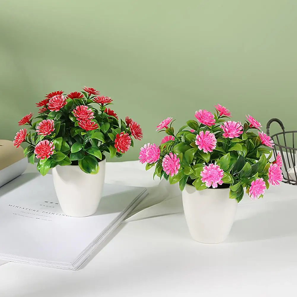 Useful Non-fading Easy Care Simulation Potted Chrysanthemum Flower Long Lasting Simulated Potted Plant Home Supplies
Useful Non-fading Easy Care Simulation Potted Chrysanthemum Flower Long Lasting Simulated Potted Plant Home Supplies