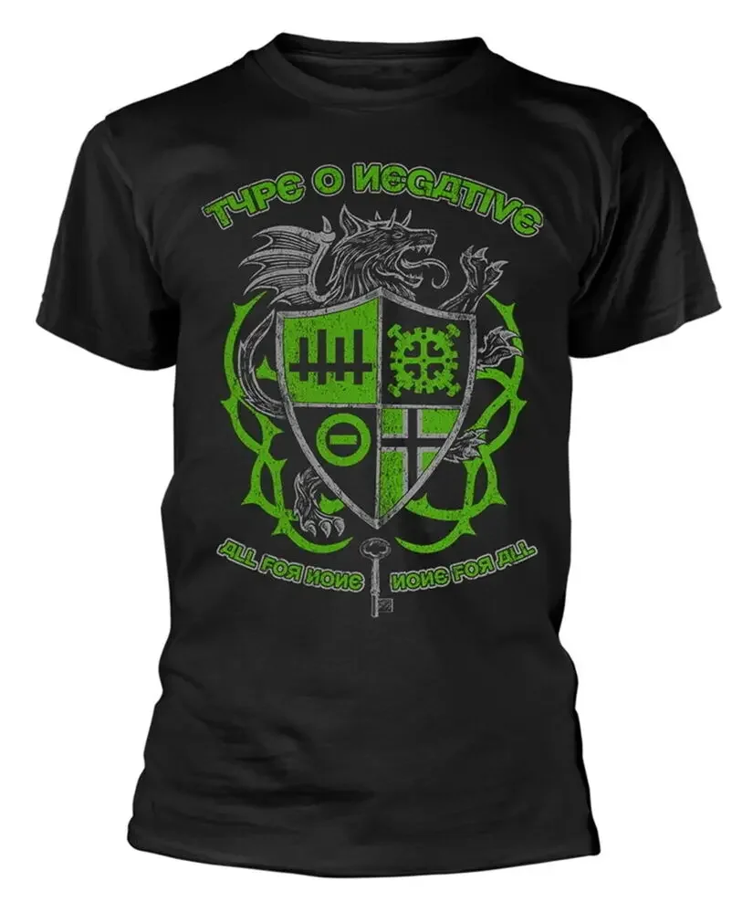 Тип O Negative Wolf Crest Аниме узор для мужчин и женщин. Высококачественный хлопок с