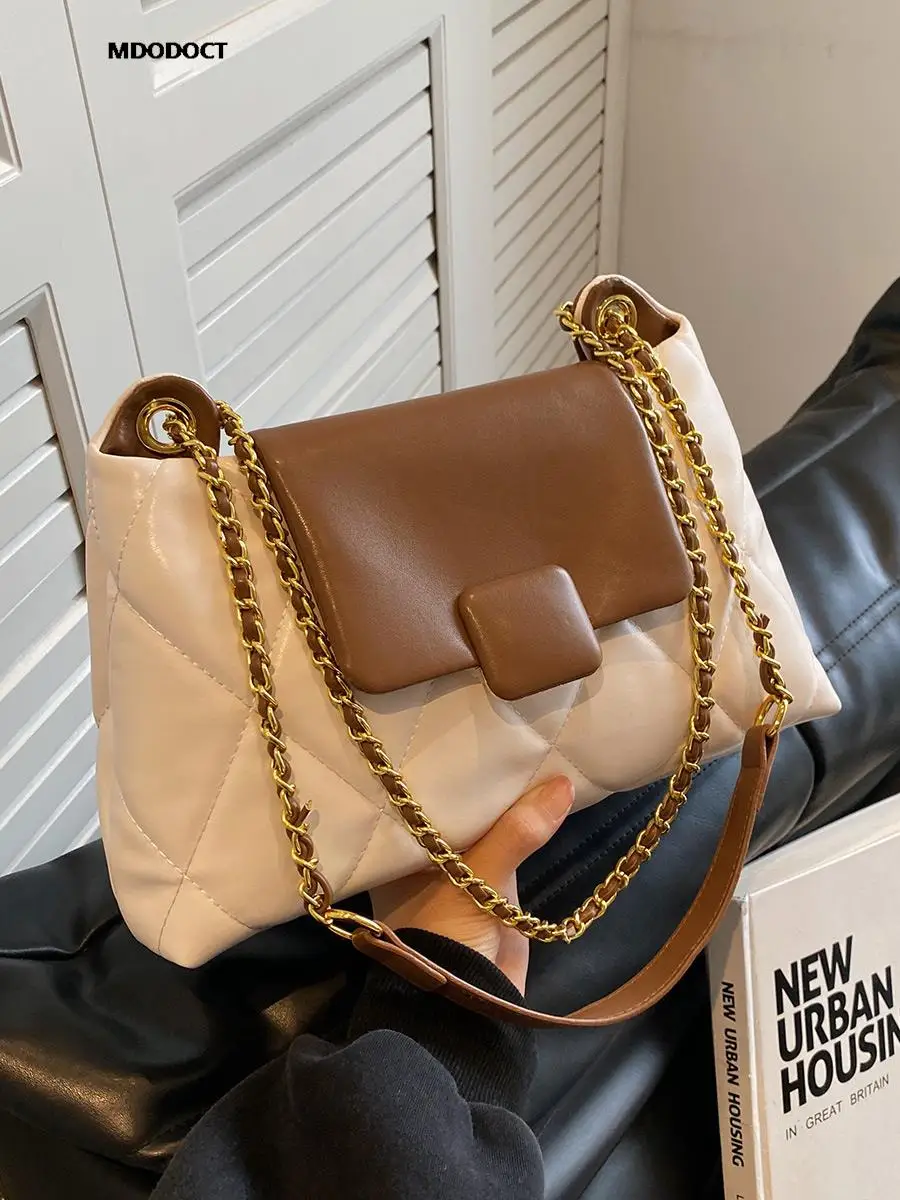 Casual Vintage Chain Crossbody Bags For Women Fashion Trendy Large Shoulder Bag Simple Flap Handbags Classy Tote Luxury Designer
Casual Vintage Chain Crossbody Bags For Women Fashion Trendy Large Shoulder Bag Simple Flap Handbags Classy Tote Luxury Designer