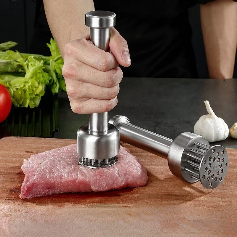 304 stainless steel meat loosening needle fine needle steak hammer artifact barbecue tool automatic meat loosening device
304 stainless steel meat loosening needle fine needle steak hammer artifact barbecue tool automatic meat loosening device